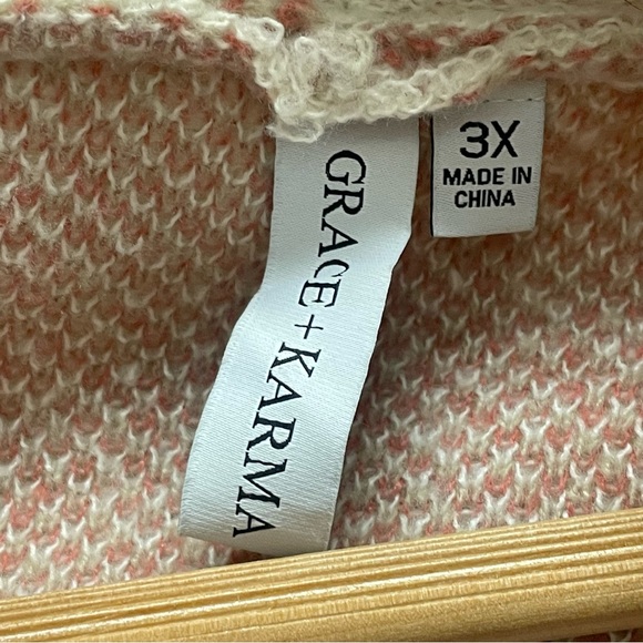 GRACE+ KARMA Moller Belted Fringe Cardigan Size 3X - Picture 8 of 12